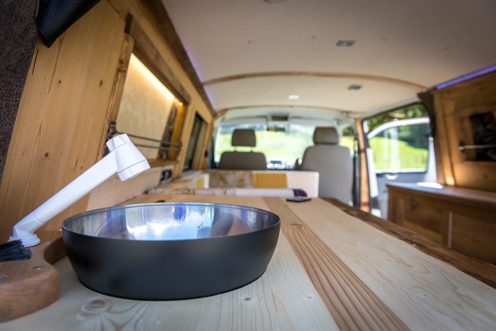 Aménagement Volkswagen T5 rallongé