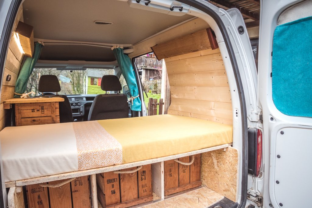 Aménagement Volkswagen Caddy court utilitaire