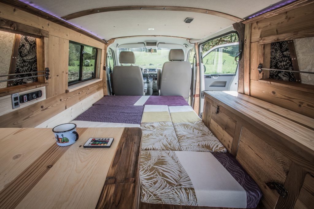 Aménagement Volkswagen T5 rallongé