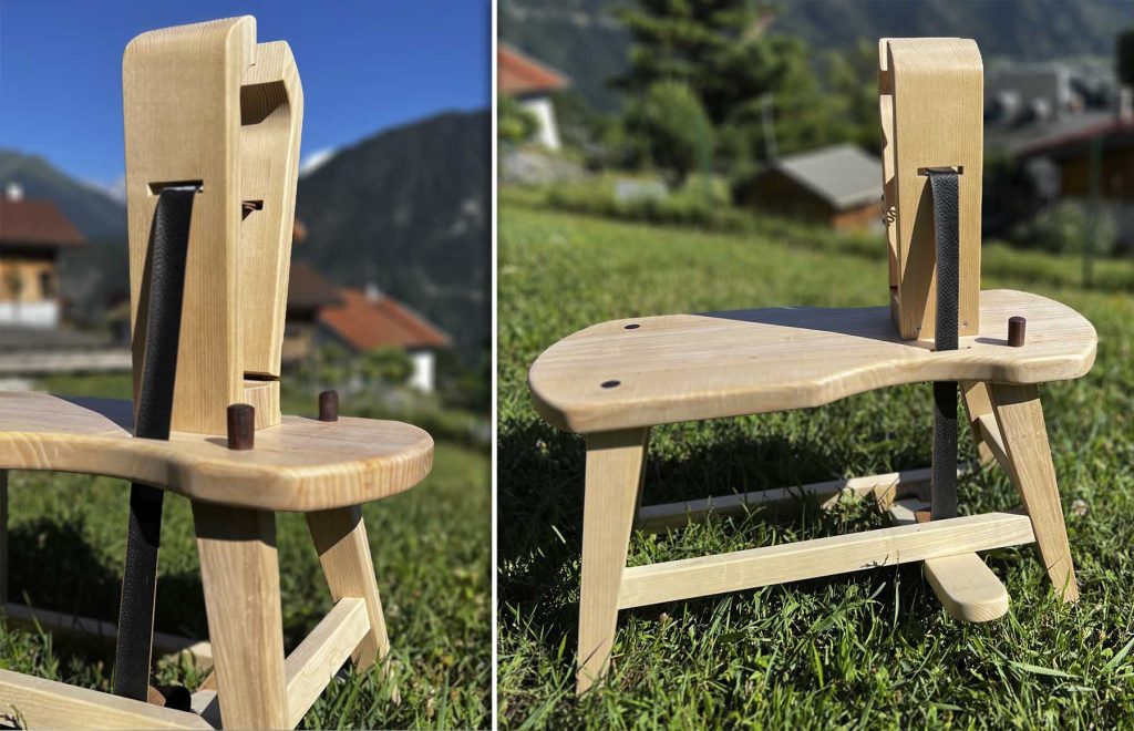 Banc de couture pour le cuir